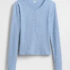 GAP × Summer Fridays Pointelle Henley Pijama Üstü Üst Giyim