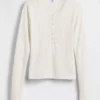 GAP × Summer Fridays Pointelle Henley Pijama Üstü Üst Giyim