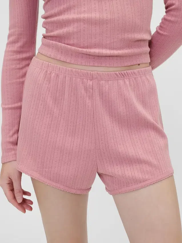 GAP × Summer Fridays Pointelle Pijama Şortları
