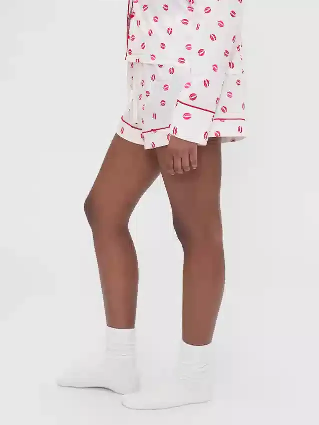GAP × Summer Fridays Poplin Kiss Pijama Şortları