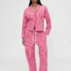 GAP × Summer Fridays Rahat Poplin Çizgili Pijama Pantolonu
