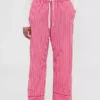 GAP × Summer Fridays Rahat Poplin Çizgili Pijama Pantolonu