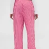 GAP × Summer Fridays Rahat Poplin Çizgili Pijama Pantolonu
