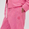 GAP × Summer Fridays Rahat Poplin Çizgili Pijama Pantolonu
