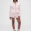GAP × Summer Fridays Rahat Poplin Kiss Pijama Gömleği