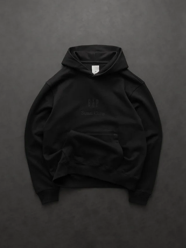GAP × Sushi Club Kalın Logo Kapüşonlu Sweatshirt
