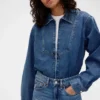 Gap × Victoria Beckham Denim Fermuarlı Gömlek