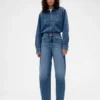 Gap × Victoria Beckham Denim Fermuarlı Gömlek