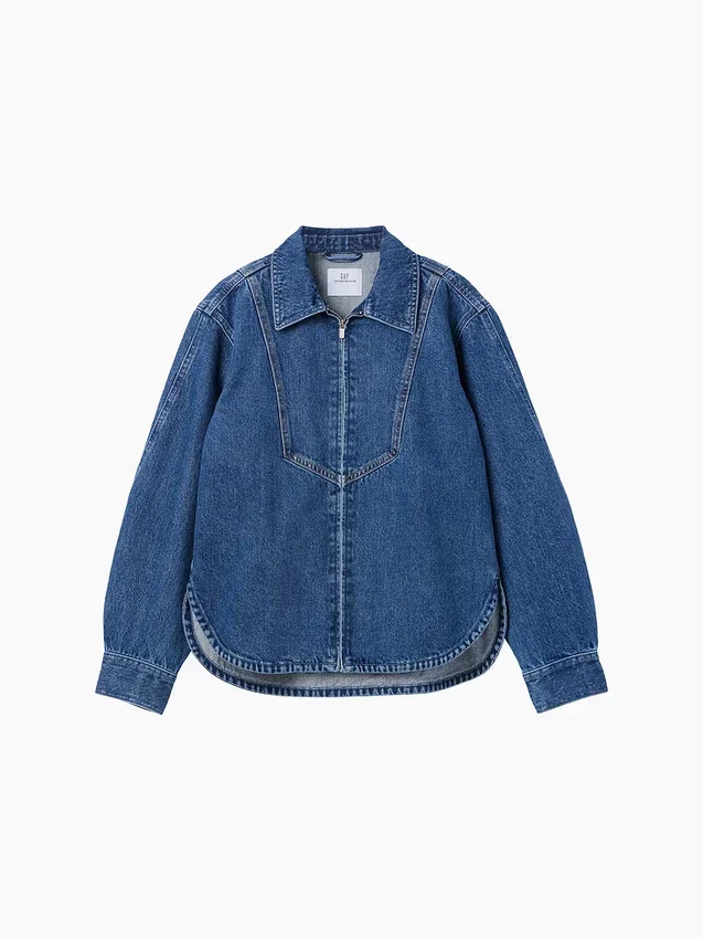 Gap × Victoria Beckham Denim Fermuarlı Gömlek