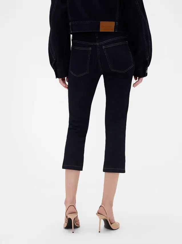 GAP × Victoria Beckham Düşük Bel Capri Jean'ler
