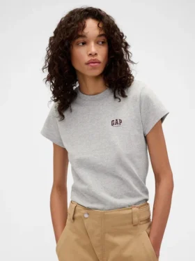 Gap × Victoria Beckham Organik Pamuklu Logolu Tişört