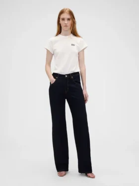 Gap × Victoria Beckham Organik Pamuklu Logolu Tişört