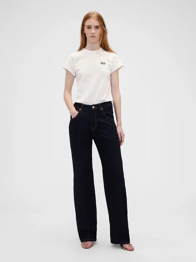 Gap × Victoria Beckham Organik Pamuklu Logolu Tişört