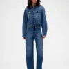 GAP × Victoria Beckham Rahat Kesim Kısa Denim Ceket