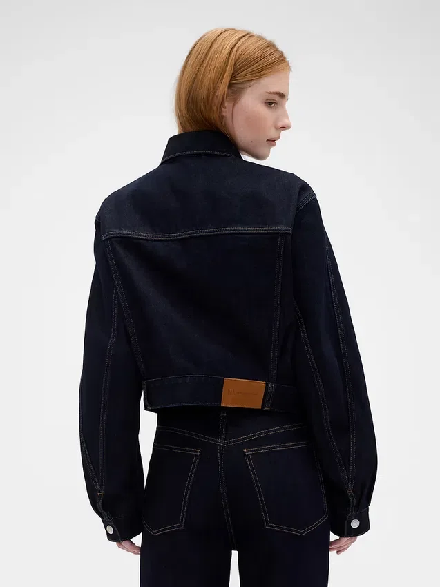 GAP × Victoria Beckham Rahat Kesim Kısa Denim Ceket