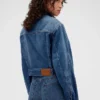 GAP × Victoria Beckham Rahat Kesim Kısa Denim Ceket