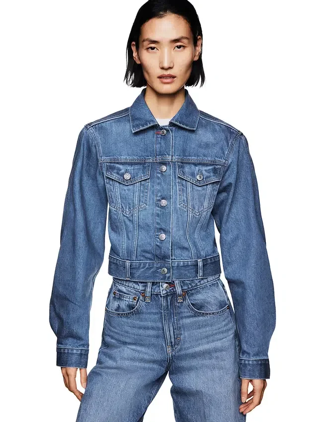 GAP × Victoria Beckham Rahat Kesim Kısa Denim Ceket