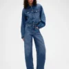 GAP × Victoria Beckham Yüksek Bel Ark Jean