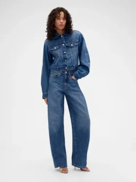 GAP × Victoria Beckham Yüksek Bel Ark Jean