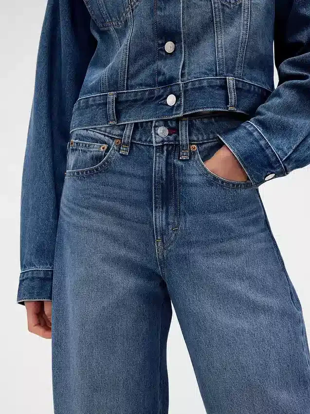 GAP × Victoria Beckham Yüksek Bel Ark Jean
