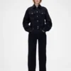 GAP × Victoria Beckham Yüksek Bel Düz Kesim Jean'ler