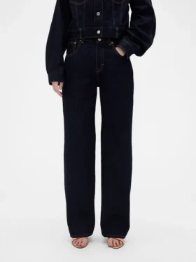 GAP × Victoria Beckham Yüksek Bel Düz Kesim Jean’ler