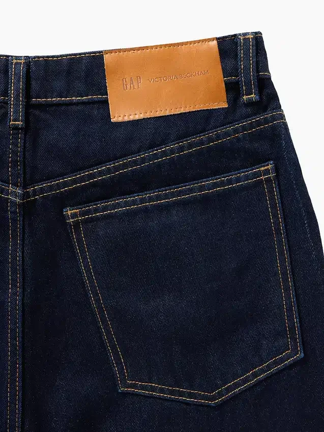 GAP × Victoria Beckham Yüksek Bel Düz Kesim Jean'ler