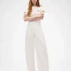 GAP × Victoria Beckham Yüksek Bel Pileli Yarım Ay Pantolon