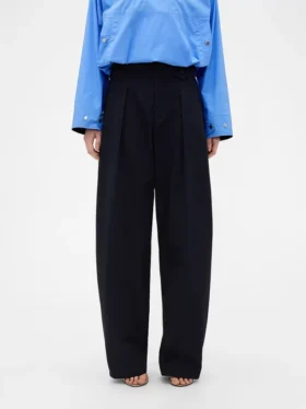 GAP × Victoria Beckham Yüksek Bel Pileli Yarım Ay Pantolon
