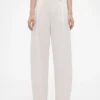 GAP × Victoria Beckham Yüksek Bel Pileli Yarım Ay Pantolon