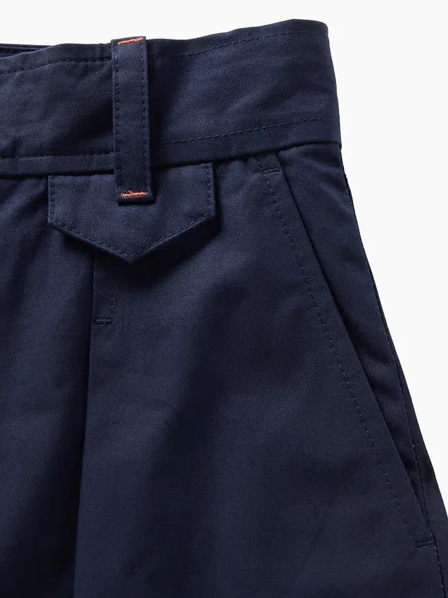 GAP × Victoria Beckham Yüksek Bel Pileli Yarım Ay Pantolon