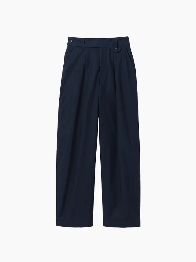 GAP × Victoria Beckham Yüksek Bel Pileli Yarım Ay Pantolon