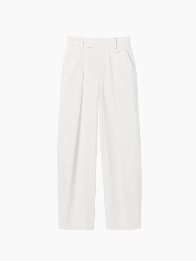 GAP × Victoria Beckham Yüksek Bel Pileli Yarım Ay Pantolon