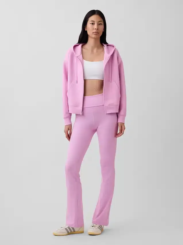 GapFit Oversized Fermuarlı Kapüşonlu Sweatshirt
