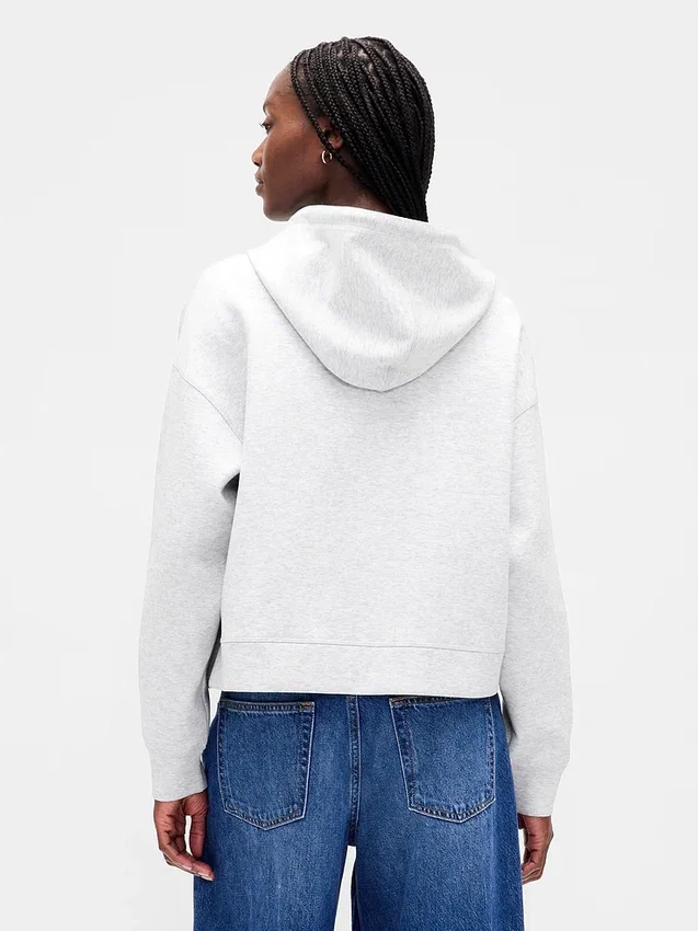 GapFit Oversized Fermuarlı Kapüşonlu Sweatshirt