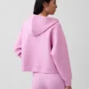 GapFit Oversized Fermuarlı Kapüşonlu Sweatshirt