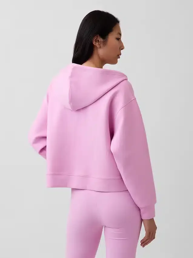 GapFit Oversized Fermuarlı Kapüşonlu Sweatshirt
