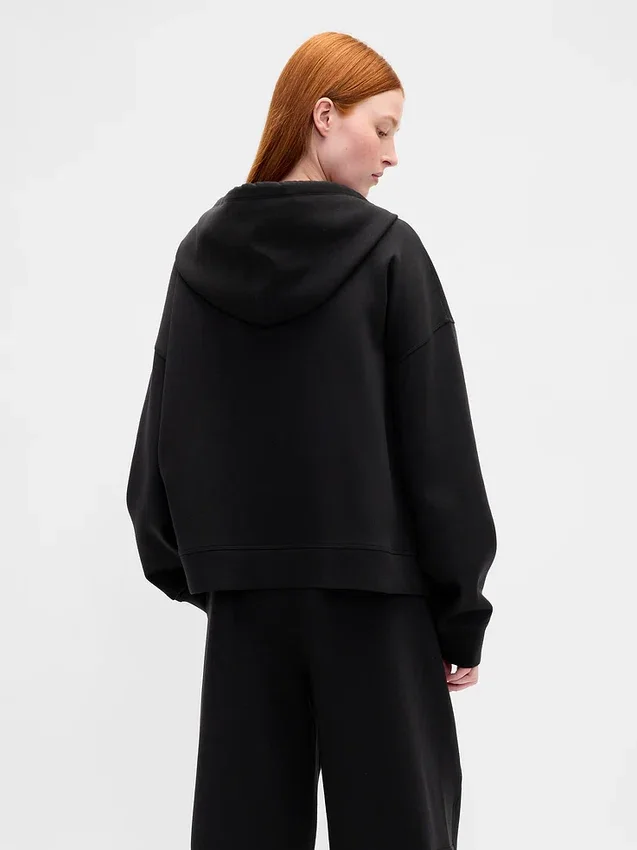 GapFit Oversized Fermuarlı Kapüşonlu Sweatshirt