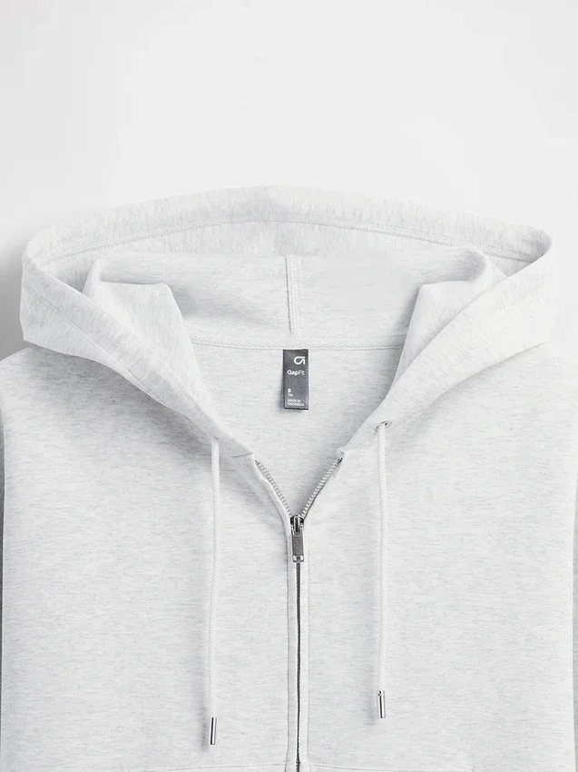 GapFit Oversized Fermuarlı Kapüşonlu Sweatshirt