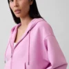 GapFit Oversized Fermuarlı Kapüşonlu Sweatshirt