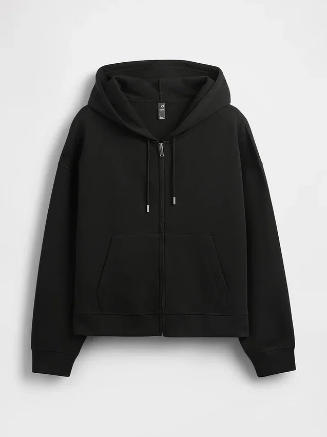 GapFit Oversized Fermuarlı Kapüşonlu Sweatshirt