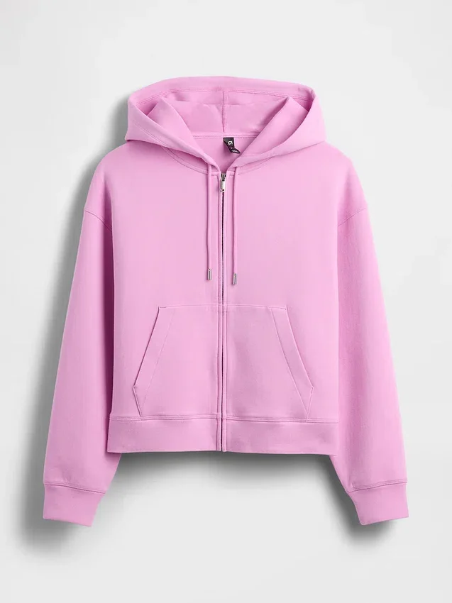 GapFit Oversized Fermuarlı Kapüşonlu Sweatshirt