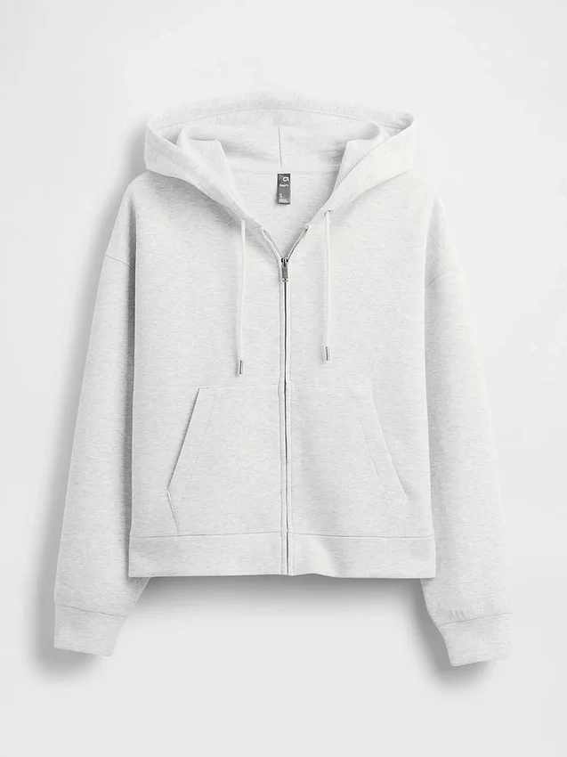 GapFit Oversized Fermuarlı Kapüşonlu Sweatshirt