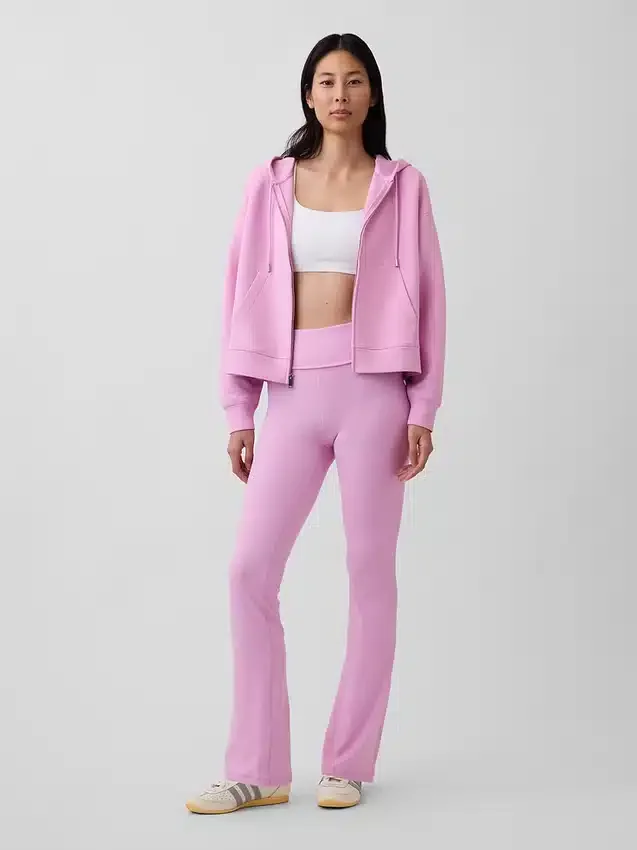GapFit Pürüzsüz Katlamalı Mini Flare Tayt