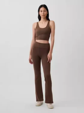 GapFit Pürüzsüz Katlamalı Mini Flare Tayt
