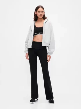 GapFit Pürüzsüz Katlamalı Mini Flare Tayt