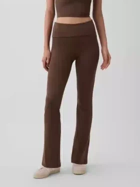GapFit Pürüzsüz Katlamalı Mini Flare Tayt