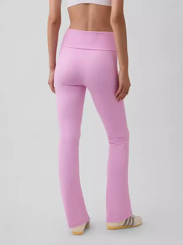 GapFit Pürüzsüz Katlamalı Mini Flare Tayt