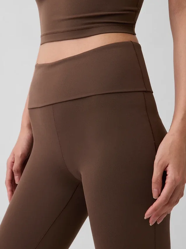 GapFit Pürüzsüz Katlamalı Mini Flare Tayt