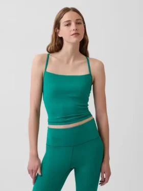 GapFit Pürüzsüz Racerback Kısa Tank Top